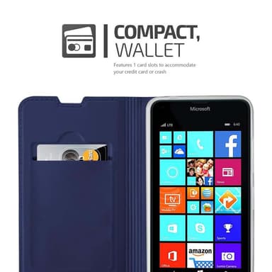 Nokia Lumia 640 Cover Etui Case (Blå)