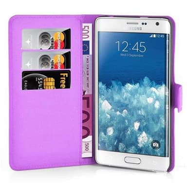 Samsung Galaxy NOTE EDGE Pungetui Cover Case (Lilla)
