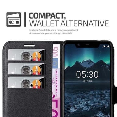 Nokia 5.1 Pungetui Cover Case (Sort)