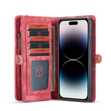 CaseMe mobilcover 008 8-kort iPhone 15 Pro Max - Rød