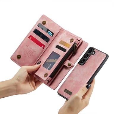 CaseMe mobilcover 008 8-kort Samsung Galaxy S23 FE - Lyserød