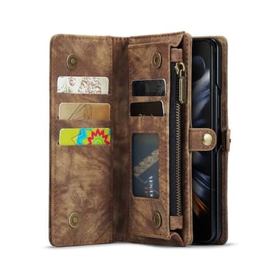 CaseMe mobilcover 008 5-kort Samsung Galaxy Z Fold 4 - Brun