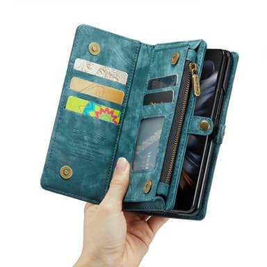 CaseMe mobilcover 008 5-kort Samsung Galaxy Z Fold 4 - Blå