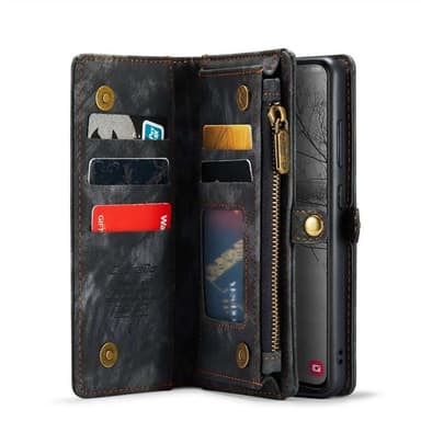 CaseMe mobilcover 008 8-kort Samsung Galaxy S24 Plus - Sort/grå