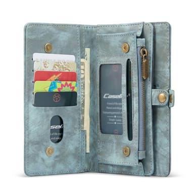 CaseMe mobilcover 008 8-kort iPhone 15 Pro - Blå