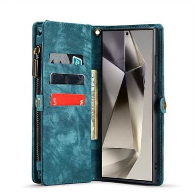 CaseMe mobilcover 008 8-kort Samsung Galaxy S24 Ultra - Blå