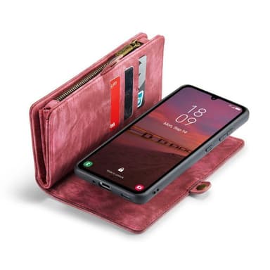 CaseMe mobilcover 008 8-kort Samsung Galaxy A35 - Rød