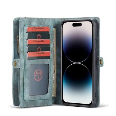 CaseMe mobilcover 008 8-kort iPhone 15 Pro - Blå