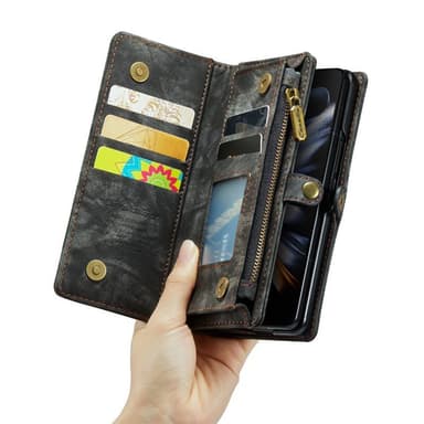 CaseMe mobilcover 008 5-kort Samsung Galaxy Z Fold 5 - Sort/Grå