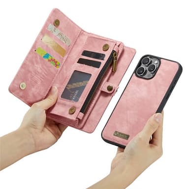 CaseMe mobilcover 008 8-kort iPhone 16 Pro - Lyserød