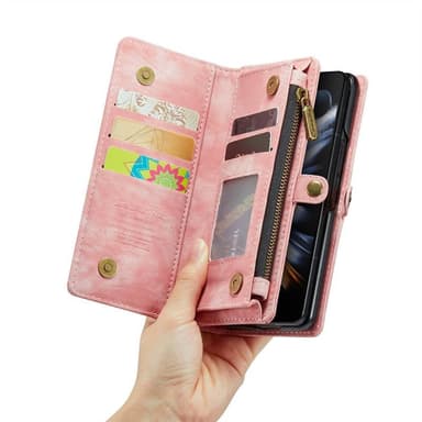 CaseMe mobilcover 008 5-kort Samsung Galaxy Z Fold 5 - Lyserød