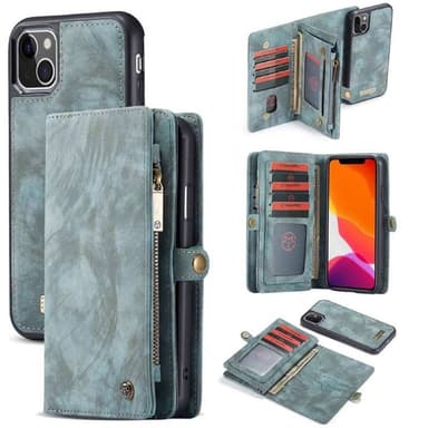 CaseMe mobilcover 008 8-kort iPhone 15 Plus - Blå
