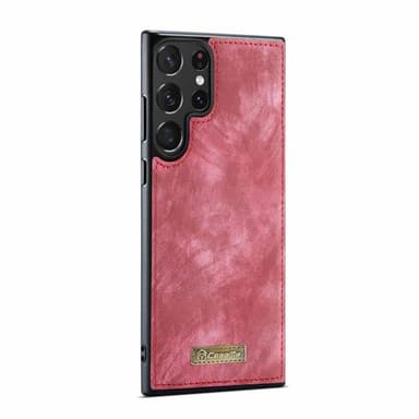 CaseMe mobilcover 008 8-kort Samsung Galaxy S24 Ultra - Rød