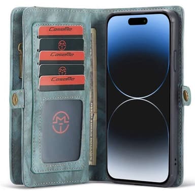 CaseMe mobilcover 008 8-kort iPhone 15 Plus - Blå