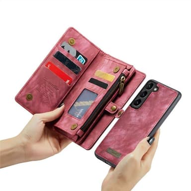 CaseMe mobilcover 008 8-kort Samsung Galaxy S24 - Rød