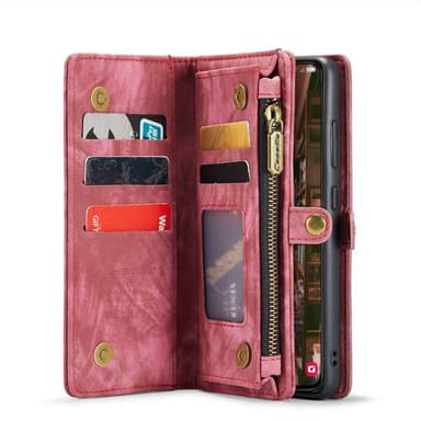 CaseMe mobilcover 008 8-kort Samsung Galaxy S24 - Rød