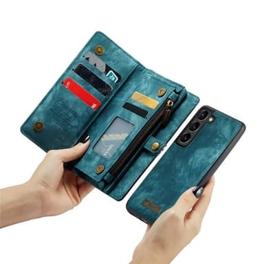 CaseMe mobilcover 008 8-kort Samsung Galaxy S23 FE - Blå