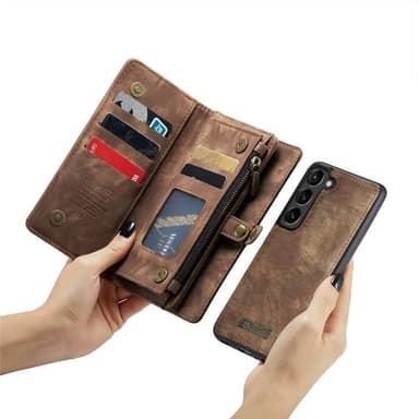 CaseMe mobilcover 008 8-kort Samsung Galaxy S23 FE - Brun