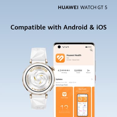 Huawei Watch GT 5 sportsur 41mm (blå) + FreeBuds 5i gaveæske