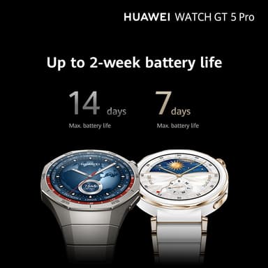 Huawei Watch GT 5 Pro sportsur 46mm (sort) + FreeBuds 5i gaveæske