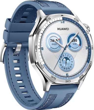 Huawei Watch GT 5 sportsur 46mm (blå) + FreeBuds 5i gaveæske