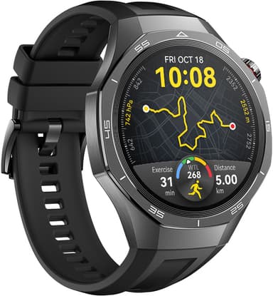 Huawei Watch GT 5 Pro sportsur 46mm (sort) + FreeBuds 5i gaveæske