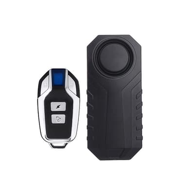 Cykelalarm med fjernbetjening 113 dB Sort