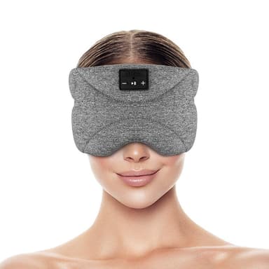 Bluetooth pandebånd/sovemaske Sovehøretelefoner Grå