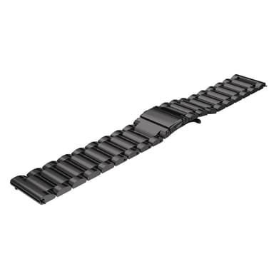 22 mm rustfrit stål urrem til Samsung Galaxy Wath 3 45 mm Huawei GT4 45 mm Sort