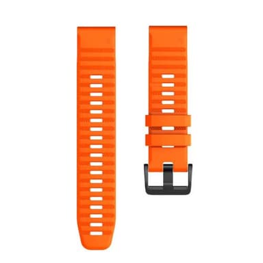 Garmin armbånd 26 mm Fenix 6X/5X Plus/3HR/Descent MK1 silikone Orange
