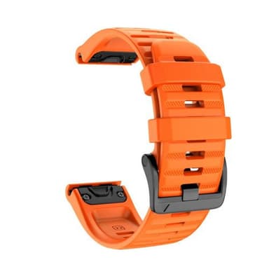 Garmin armbånd 26 mm Fenix 6X/5X Plus/3HR/Descent MK1 silikone Orange