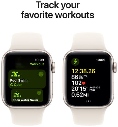 Apple Watch SE 2nd Gen 40mm LTE (Starlight Alu/Starlight sport band M/L)