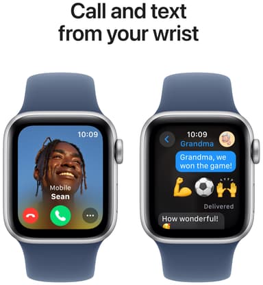 Apple Watch SE 2nd Gen 44mm LTE (Silver Alu/Denim sport band M/L)