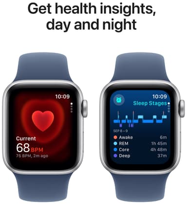 Apple Watch SE 2nd Gen 44mm LTE (Silver Alu/Denim sport band M/L)