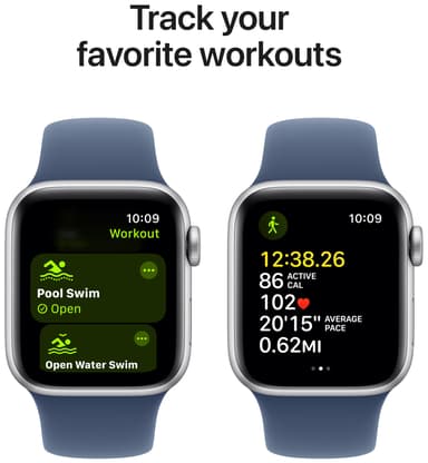 Apple Watch SE 2nd Gen 40mm LTE (Silver Alu/Denim sport band M/L)