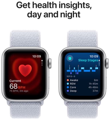 Apple Watch SE 2nd Gen 40mm GPS (Silver Alu/Blue Cloud sport loop)