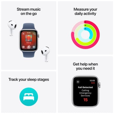 Apple Watch SE 2nd Gen 40mm LTE (Midnight Alu/Midnight sport band S/M)