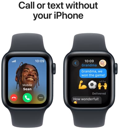 Apple Watch SE 2nd Gen 40mm LTE (Midnight Alu/Midnight sport band S/M)