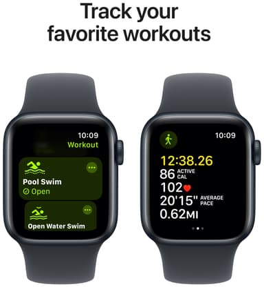 Apple Watch SE 2nd Gen 40mm LTE (Midnight Alu/Midnight sport band S/M)