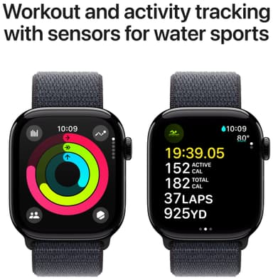 Apple Watch S10 42mm GPS (Jet Black Alu/Ink sportsloop)
