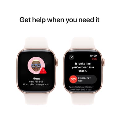Apple Watch S10 46mm GPS+Cel (Rose Gold Alu/Light Blush sportsrem) M/L