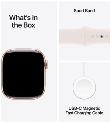Apple Watch S10 46mm GPS+Cel (Rose Gold Aluminium/LB sportsrem) S/M