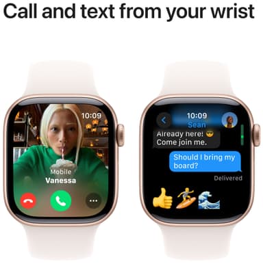 Apple Watch S10 46mm GPS+Cel (Rose Gold Aluminium/LB sportsrem) S/M