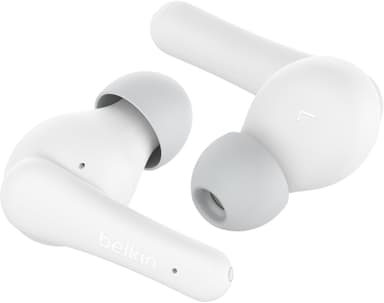 Belkin SoundForm Nano 2 trådløse in-ear-hovedtelefoner (hvid)