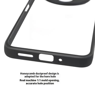 Stødsikkert PC+TPU Cover til Xiaomi Redmi 14C 4G - Gennemsigtigt Bagcover