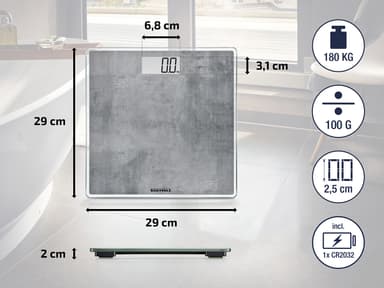 Personvægt Style Sense Compact 300 Betongrå