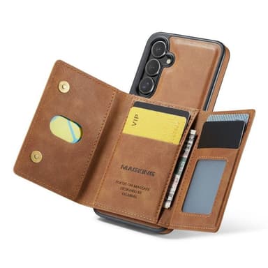 DG-Ming Magking K2 2i1 cover Samsung Galaxy S25 - Brun