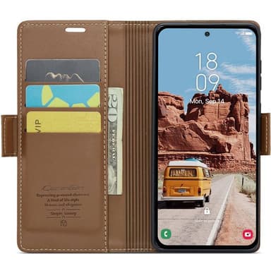 CaseMe mobilcover 023 Samsung Galaxy S25 Plus - Brun