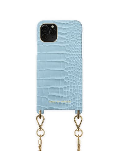 Atelier Necklace iPhone 11P/XS/X Sky Blue Croco