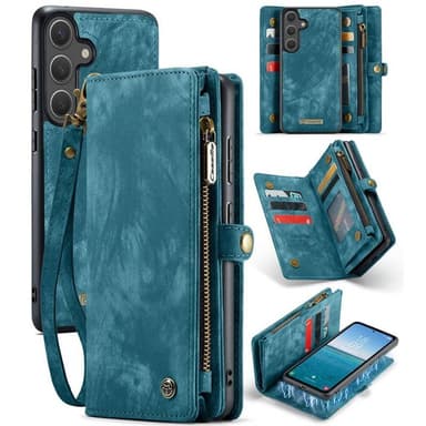 CaseMe mobilcover 008 8-kort Samsung Galaxy S25 Plus - Blå